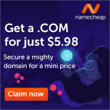 Namecheap new comer domain offer